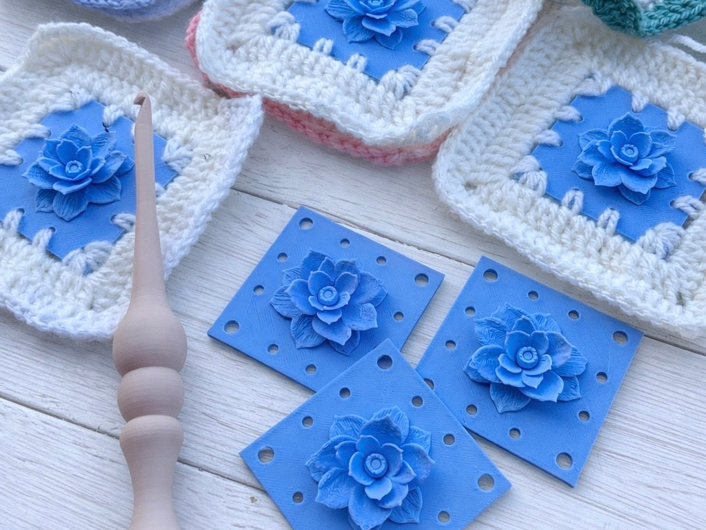 Čtverec k doháčkování 🌸