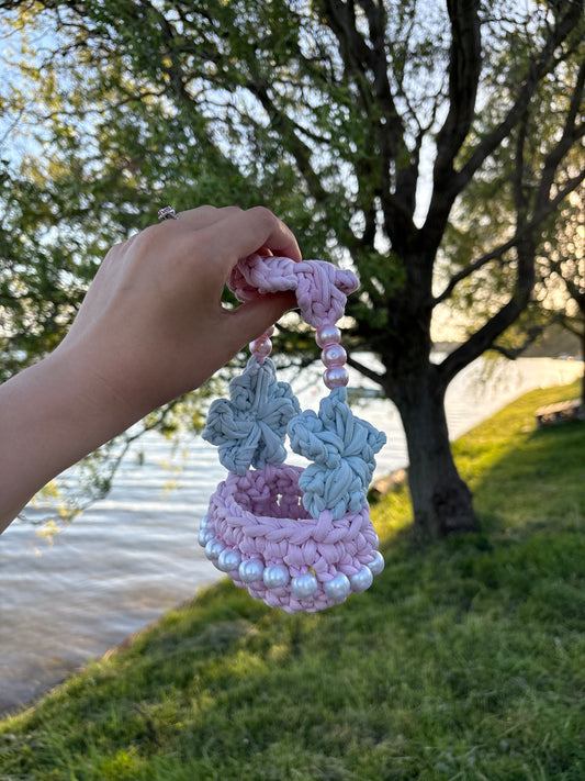 Háčkovaná kabelka na kávu ☕️🌸